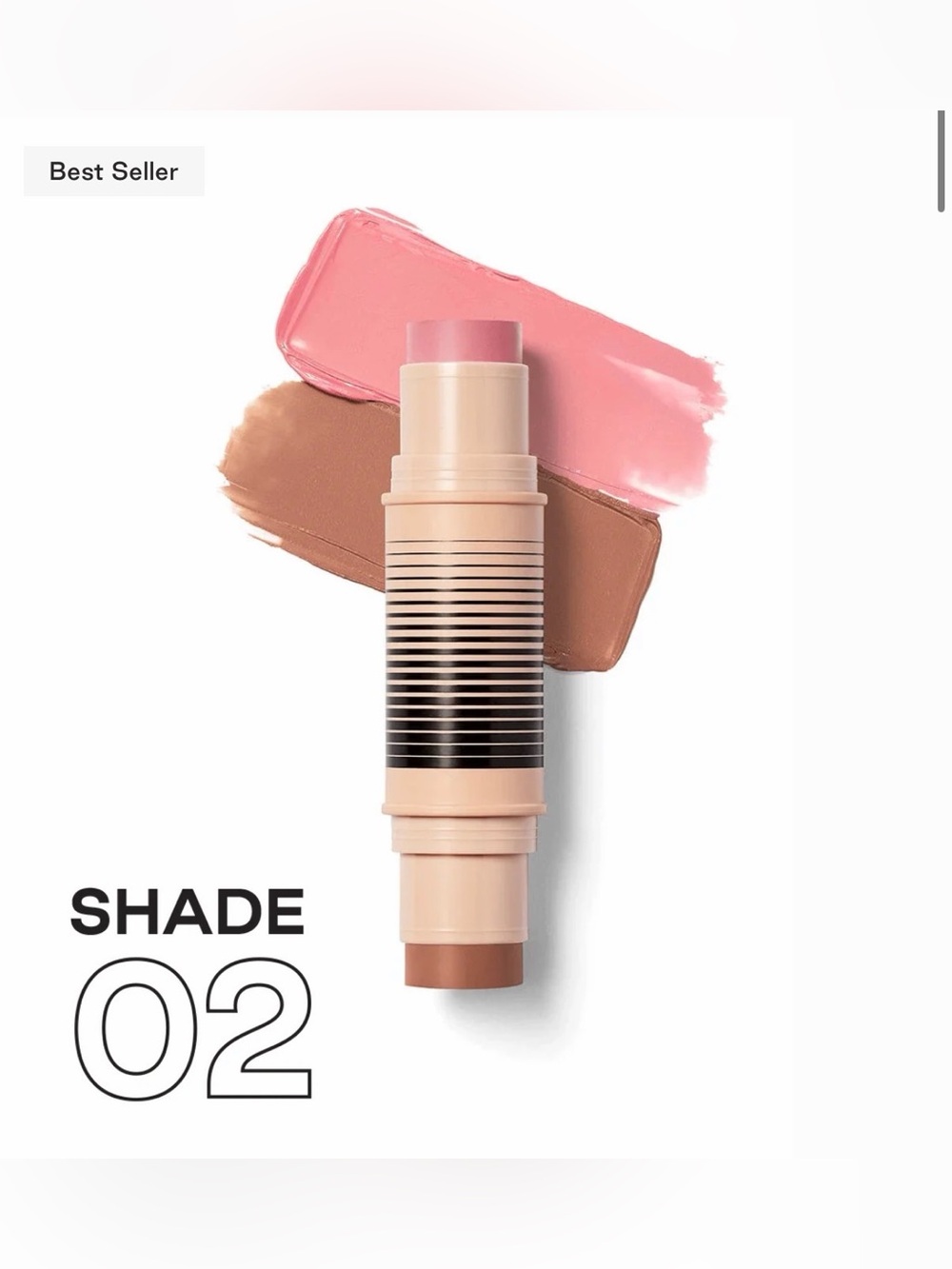 DIBS Desert Island Duo Blush Bronzer Stick Shade 2 NIB